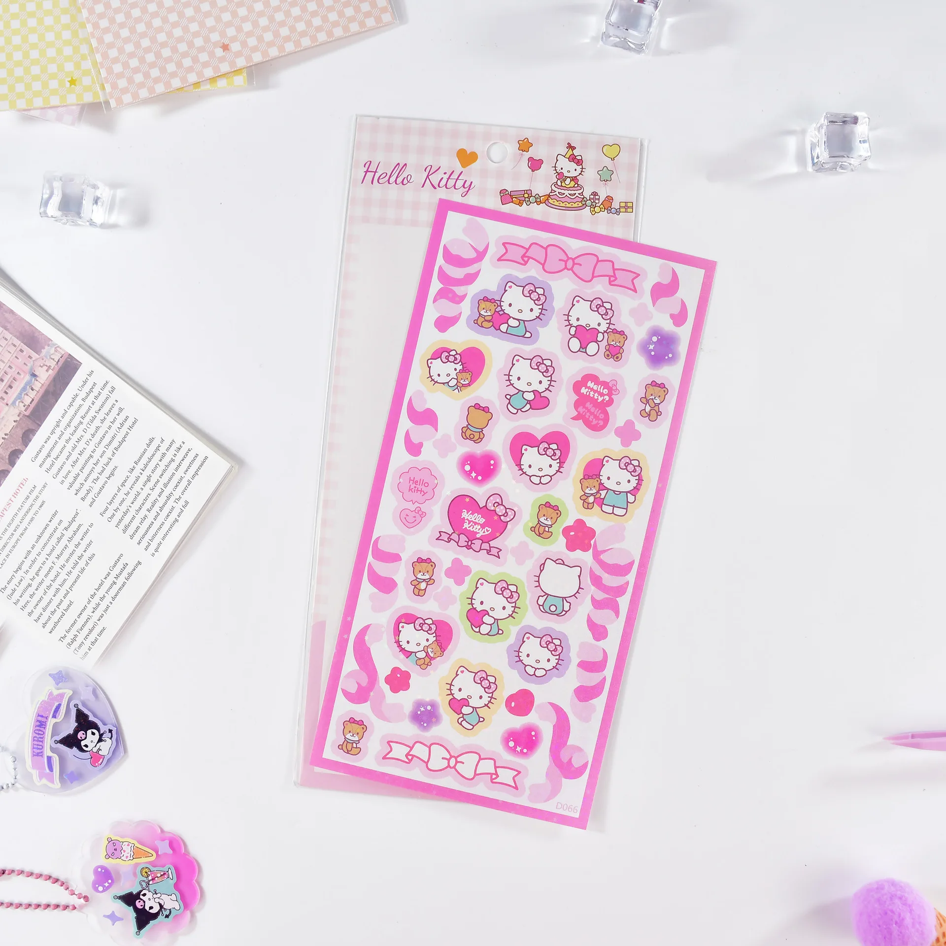 Sanrio Drop Peko Flake Sticker Set - Pastel My Melody