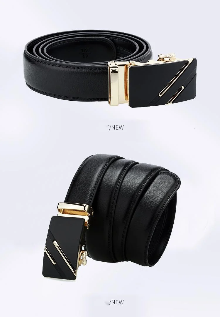 2023 New Hot Selling Dandeli Genuine Leather Men's Belt Casual Men's Automatic Buckle Belt Business Soft Cowhide Pant Belt_voghion.com
