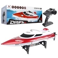 35km/H HJ806 2.4G High-Speed Remote Control Racing Boat With Water Cooling System /High Speed R/C boat Children Model Toys 2