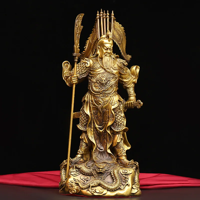 

Guyunzhai Brass Copper Kowloon Guan Gong Art Home Office Decoration Wholesale