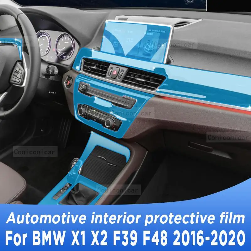 

For BMW X1 X2 F39 F48 2016-2020 Gearbox Panel Navigation Automotive Interior Screen Protective Film TPU Anti-Scratch Sticker