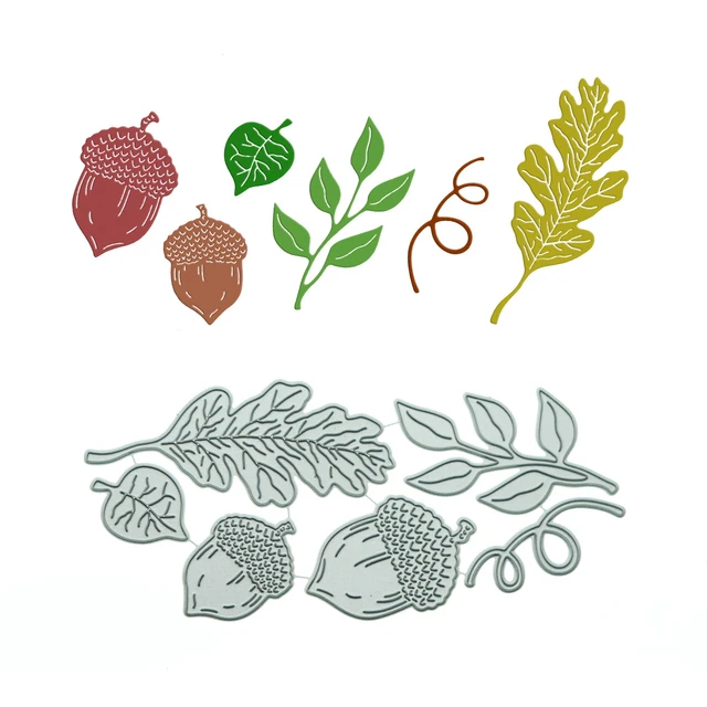 Acorn And Leaf Template