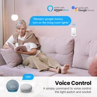 AVATTO Tuya WiFi Smart Light Switch with Socket,Brazil Stand 16A Touch Button Wall Switch,Work for Alexa Google Home - Image 3