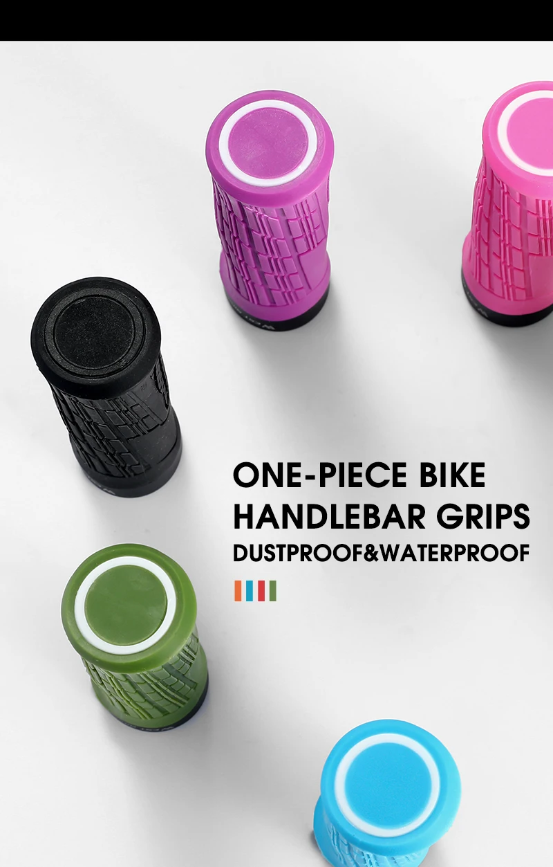 WEST BIKING Fahrradgriffe, weiches Gummi, MTB, Rennradgriffe, stoßfest, rutschfest, Lenkerabdeckung, bunte Fahrradlenkergriffe – Detail 10