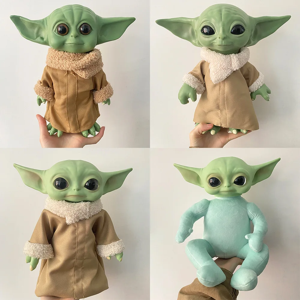 27Cm Action Figure Toys Baby Yoda Baby Plush Yoda Master Dolls Toys For Children Collection Regali Di Natale Di Compleanno
