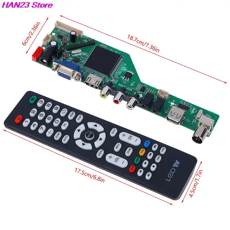 LCD TV ̺ , TV Ʈѷ ̹ ,  ȣ DVB-T2, DVB-T LCD TV ,  Ϸ ŰƮ, RR52C.03A, 1 Ʈ