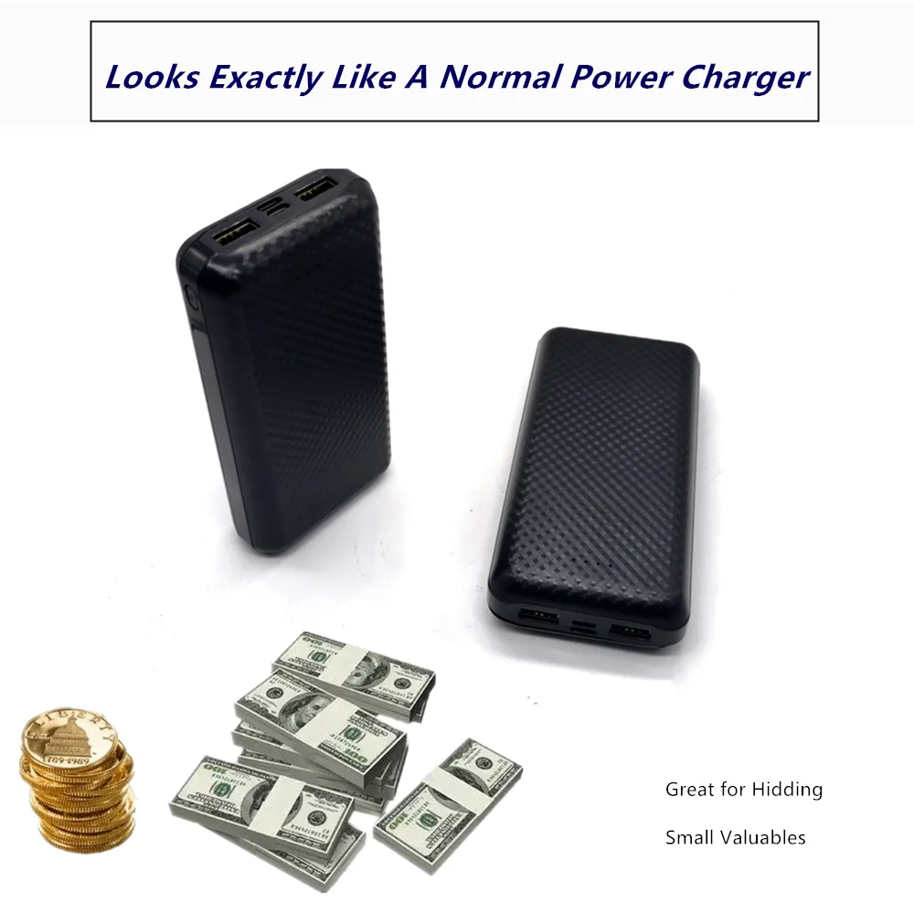 Portable Power Bank-shaped Storage Box Can Store Watches Cash Jewelry Smoking Utensils Etc Interesting Safety Storag