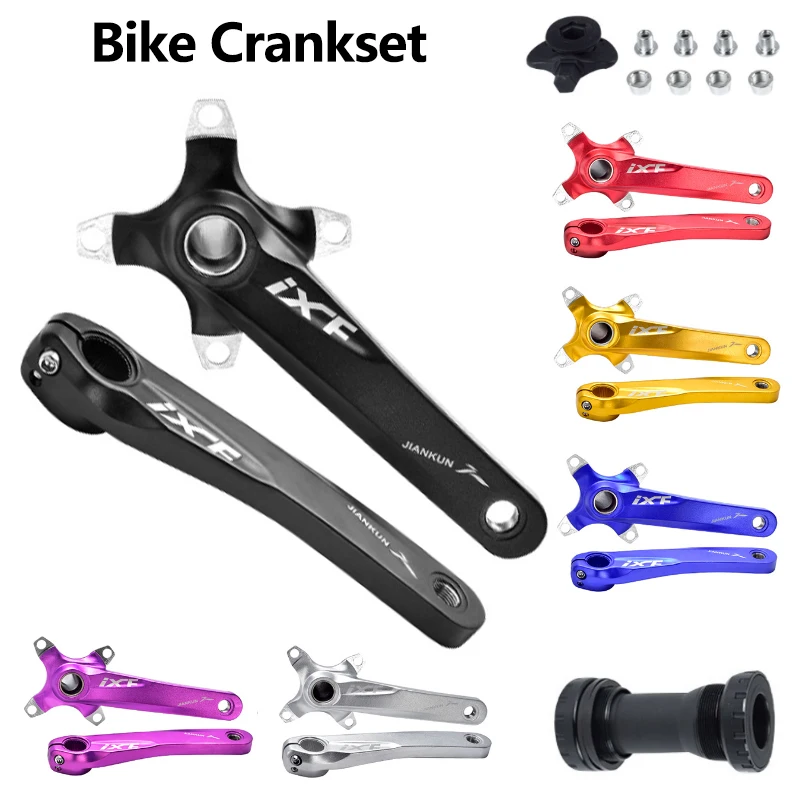 

Набор алюминиевых кривошипов для велосипеда, 170 мм звездочка, нижний кронштейн для горного велосипеда BB + деталь для кривошипа