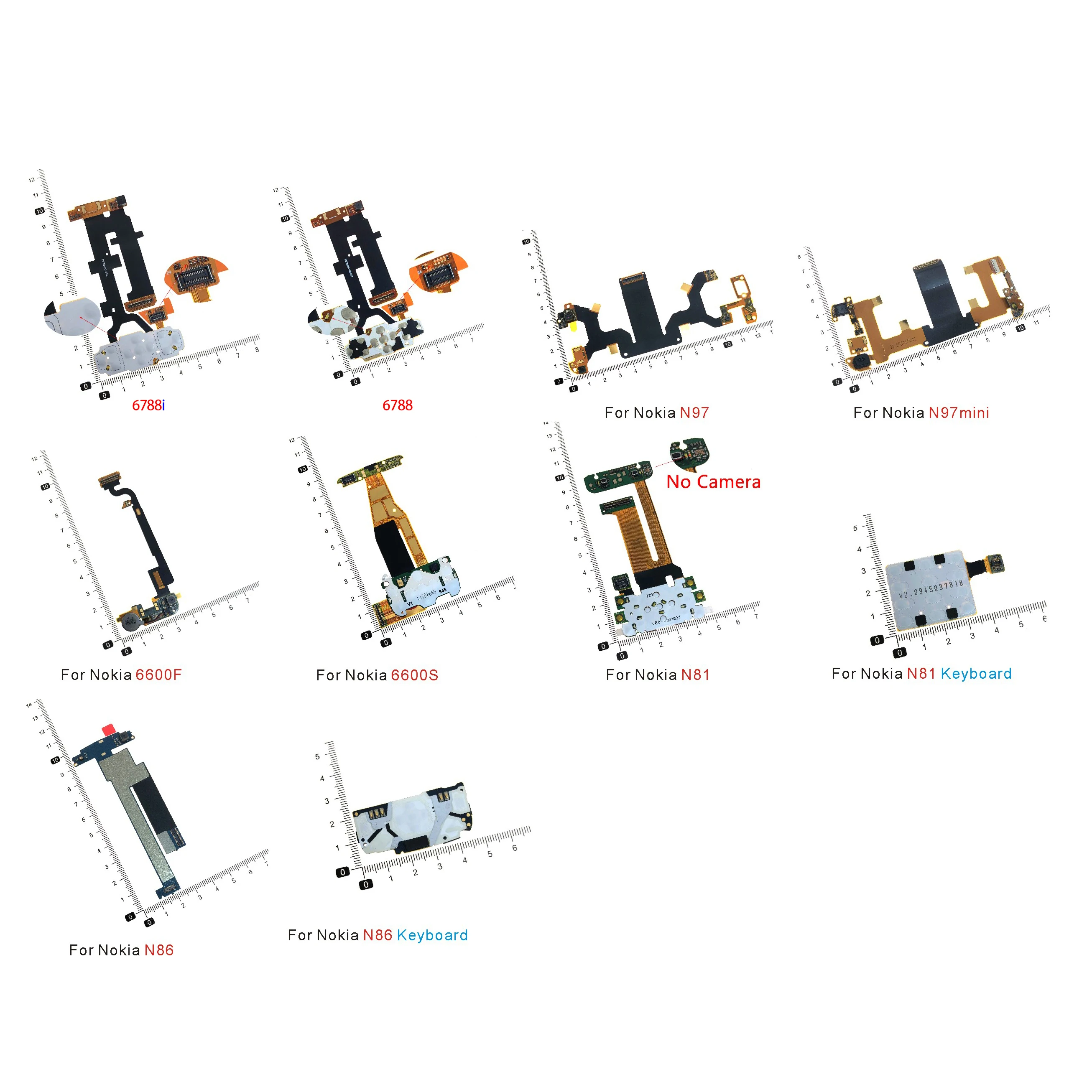 Cavi Flessibili Per Telefoni Cellulari Membrana Joystick Per Tastiera Sostitutiva Per Nokia 5230 5800 N86 N81 6210N 6788 C2-05 N97 Mini N85