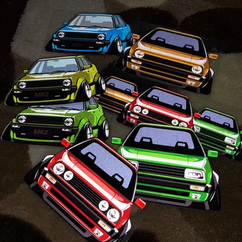 폭스바겐 VW 제타 골프 MK2 자동차 스티커, 후면 앞 유리 창 헬라플러시 비닐 데칼
