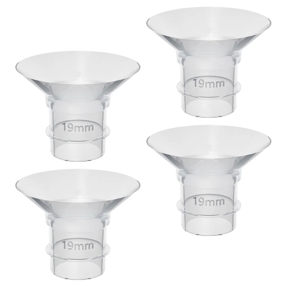 

4 Pcs Breast Pump Converter Wearable Flange Inserts for Electric Replacement Silica Gel Silicone