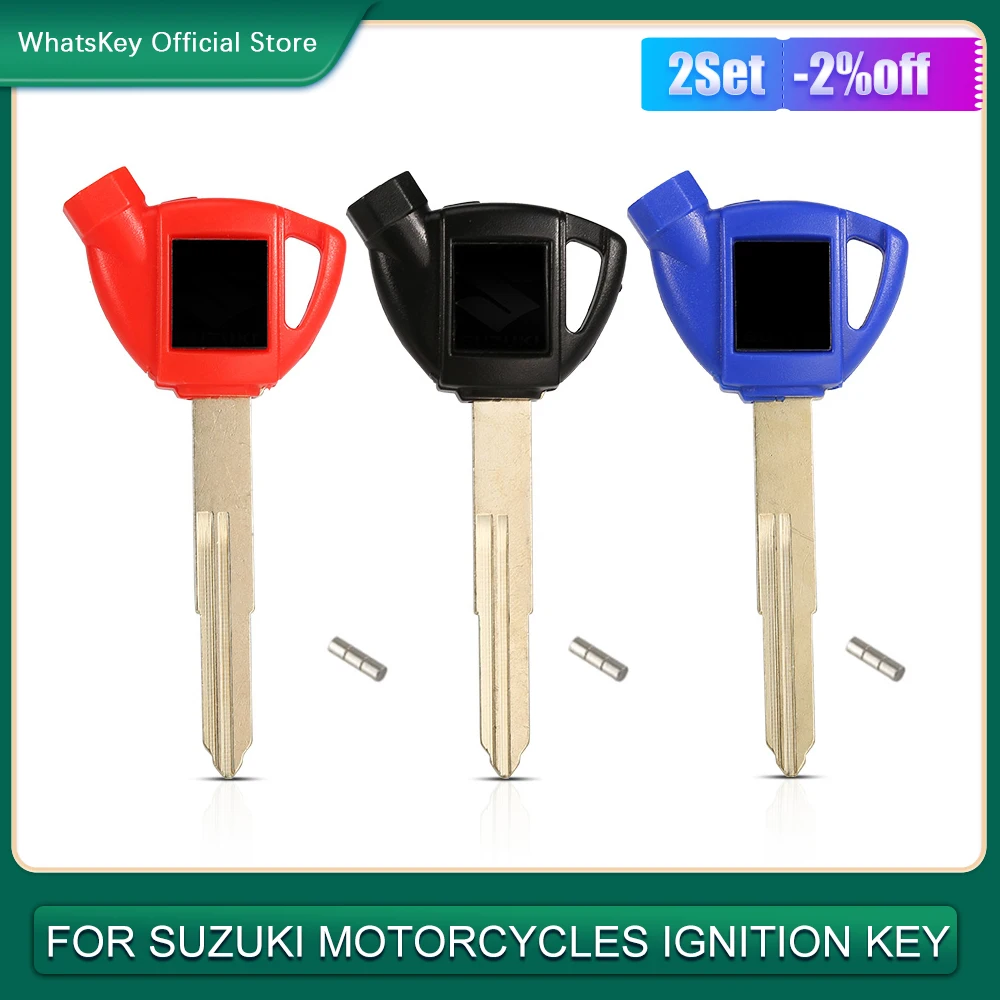 Motorcycle Keys WhatsKey Motorcycle Uncut Blade Magnet Key Suzuki AN200 AN250 AN400 AN650 Burgman AN 125 250 400
