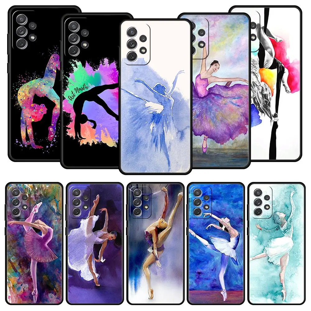 Watercolor Gymnastics Design Phone Case