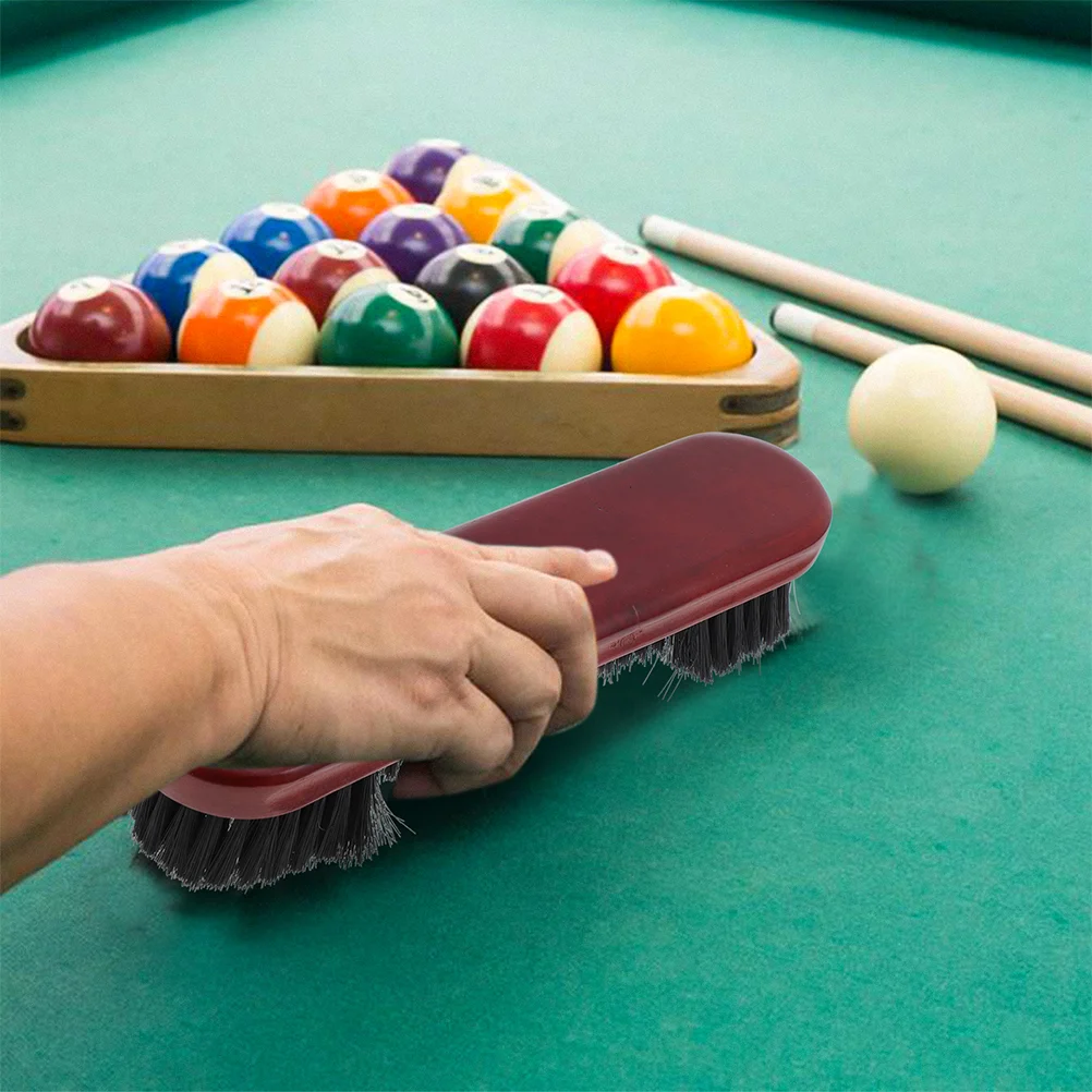 Pool Table Cleaning Tool Bristle Brush Accessories 2 Pcs Billiard Snooker Pool Gloves Feature For Training billiard gloves billiard cleaning supplies billiard brush set billiard tool