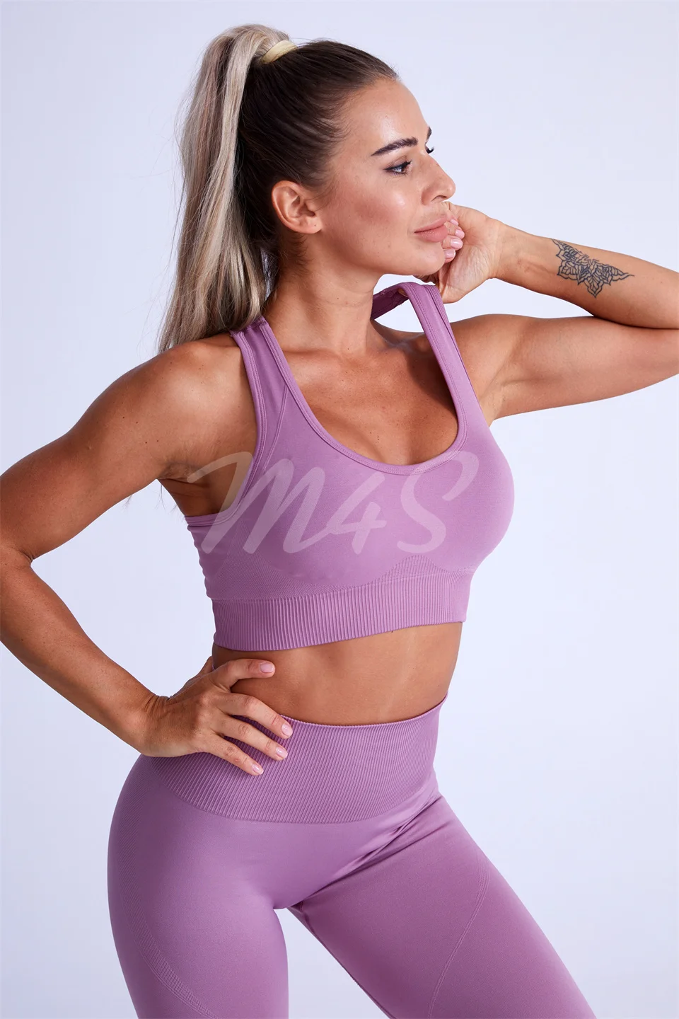 2 stück Yoga Sets Ensemble Weibliche Frauen Gym Kleidung Nahtlose Workout Set Fitness Trainingsanzug Set Sportswear Set Crop Top Leggings