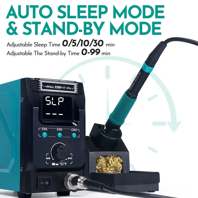 YIHUA 939D+-IV 300W High Power Soldering Station Adjustable Temp 5