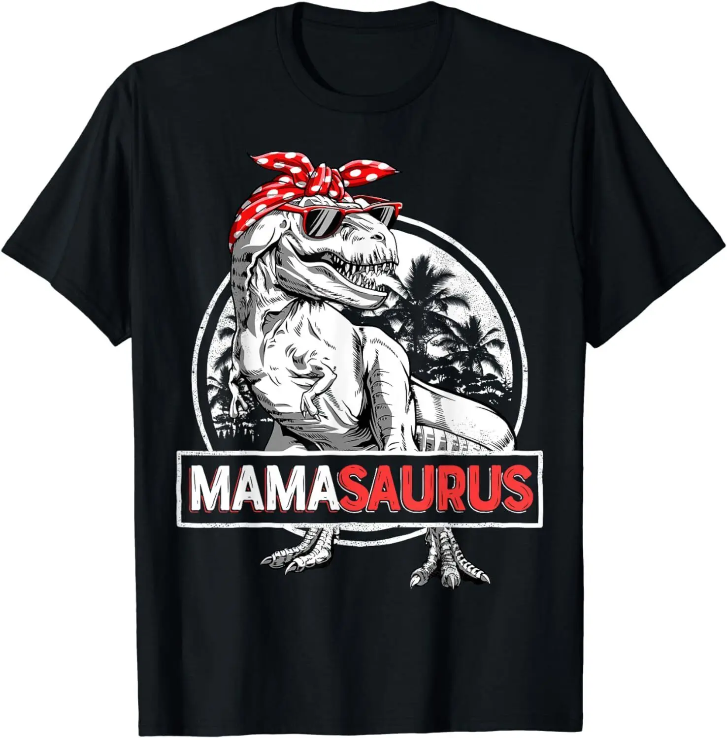 Mamasaurus T Rex Dinosaur Funny Mama Saurus Mother'S Family Shirt Maniche Lunghe O Corte