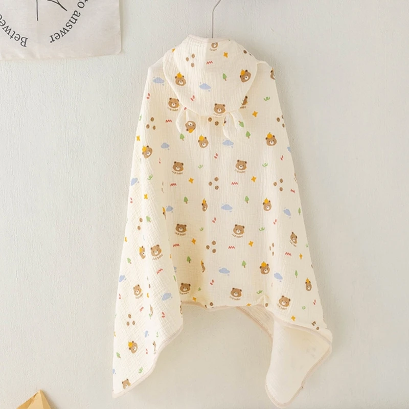 

Впитывающее полотенце из хлопка с капюшоном Cloark Cape одеяло для коляски для маленьких мальчиков и девочек