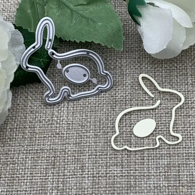 Kaninchen-Eier Metall-Stanzformen für DIY-Scrapbooking, dekorative Prägung, Handarbeit, Stanzschablone, Form