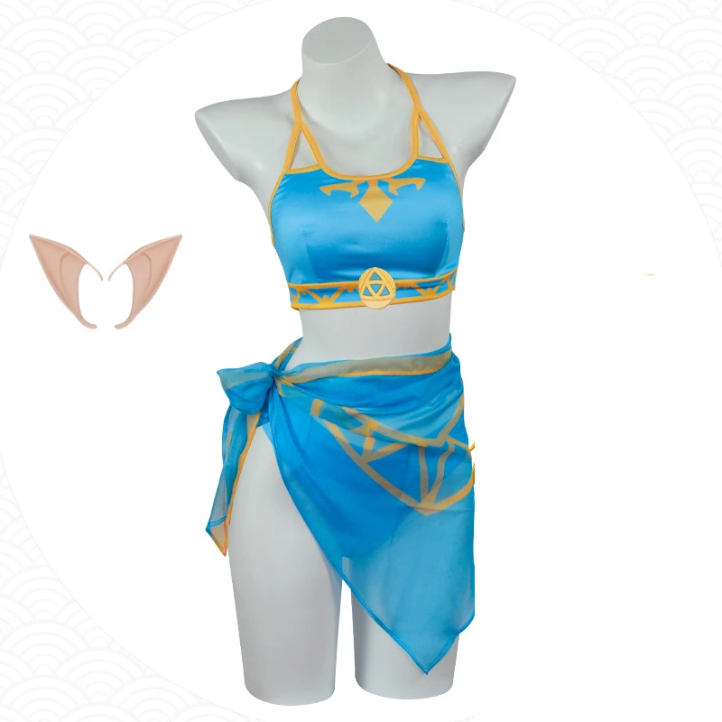 

Game Legend Tears Cosplay The Kingdom Princess Cosplay Costume Sexy Summer Swimsuit Bikini Halloween Party Carnival Women