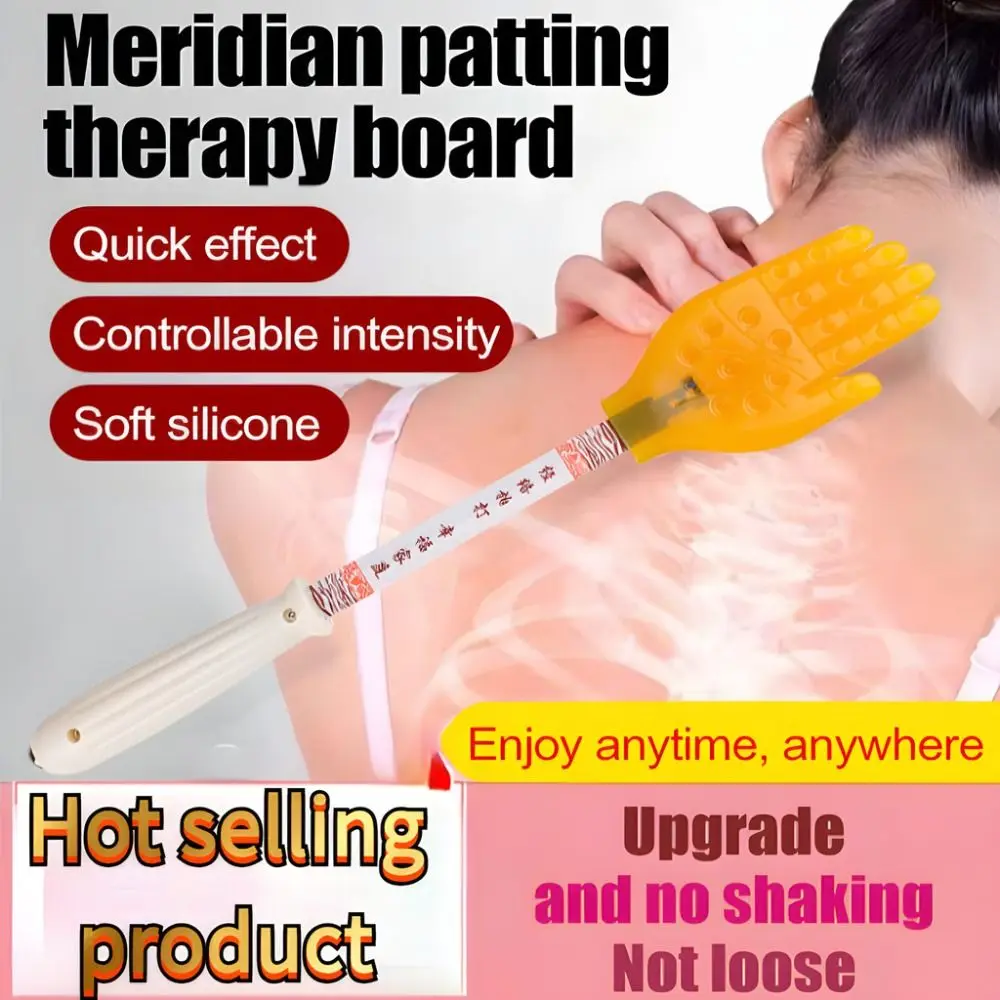 Gua Sha Meridian Pat Sha Board Wood Wellness Palm Meridian Tapping Board Acupoint Muscle Relax Sticks