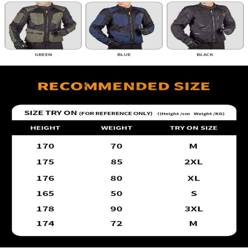Star Field Knight Men's Mesh Riding Clothes Summer Breathable Blue Motorcycle Jacket With Rider Body Protective Gear Accessories - Image 6