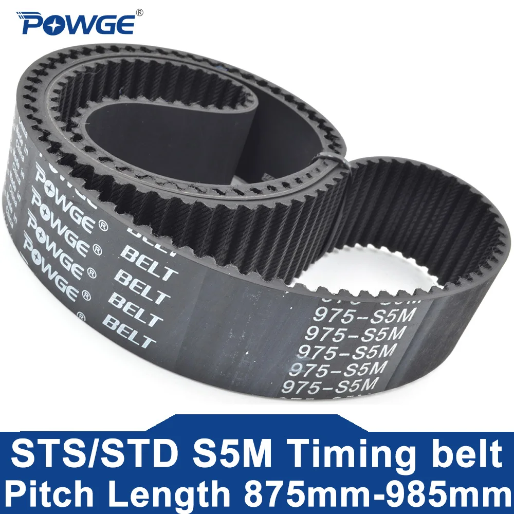 

POWGE STD S5M Timing belt Lp=875 880 890 895 900 905 910 920 925 930 935 940 945 950 960 965 970 975 980 985 Width 10-30 Rubber