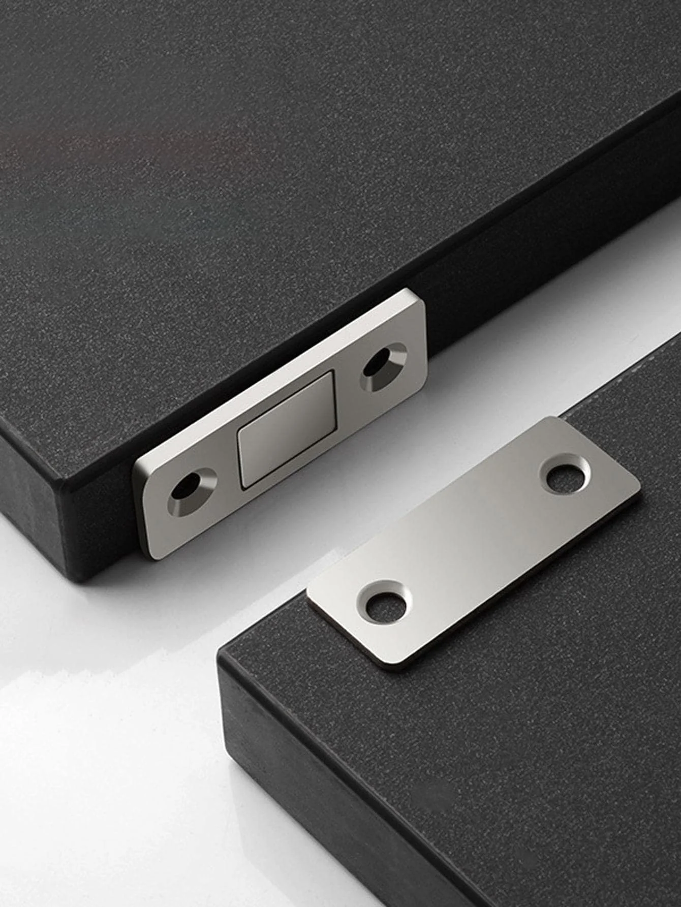 2pcs-non-perforated magnetic sliding door push-pull door closet door suction drawer patch absorber invisible sliding door magnet