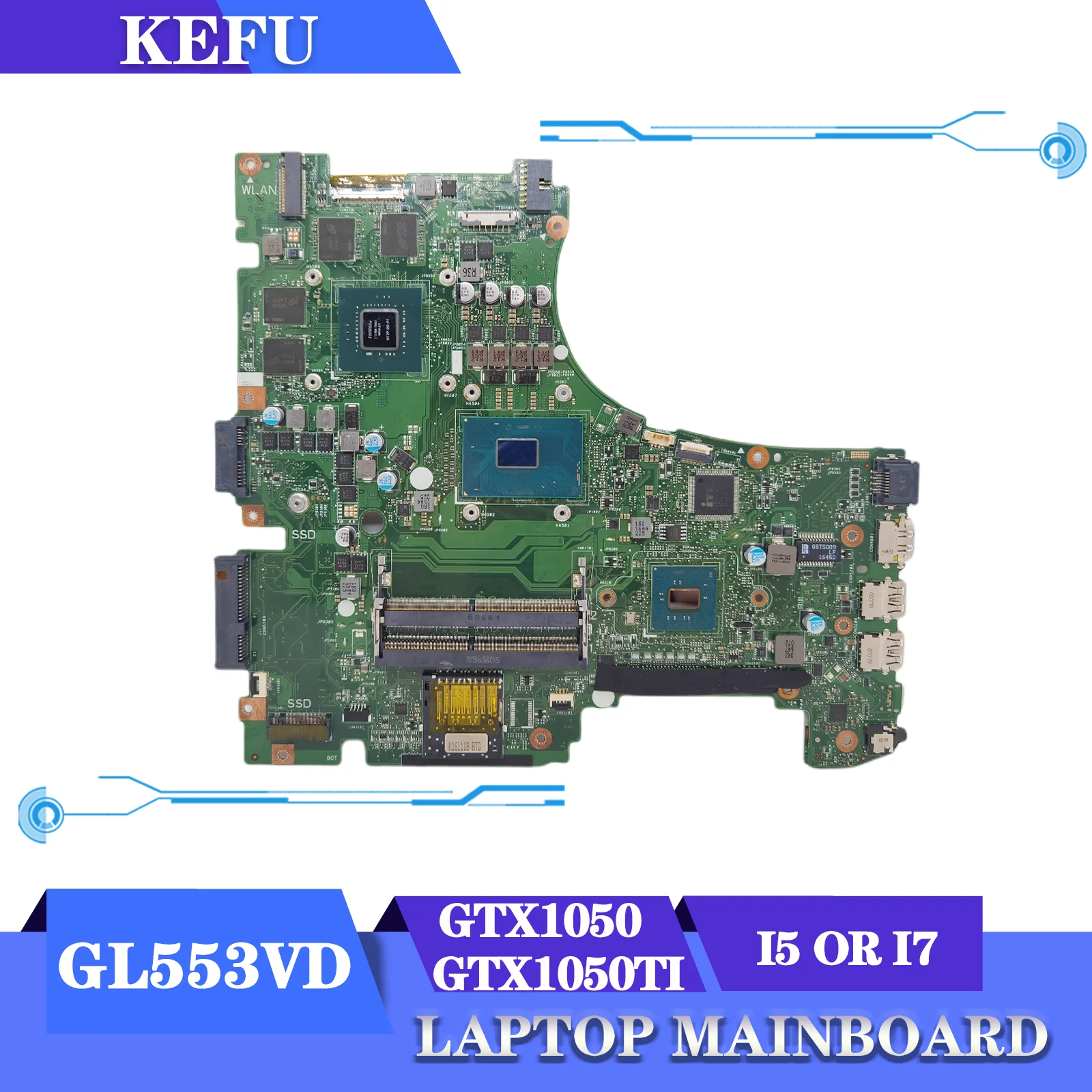 Kefu Motherboard Gl553v For Asus Gl553vd Gl553ve Gl553vw Zx553v G553v