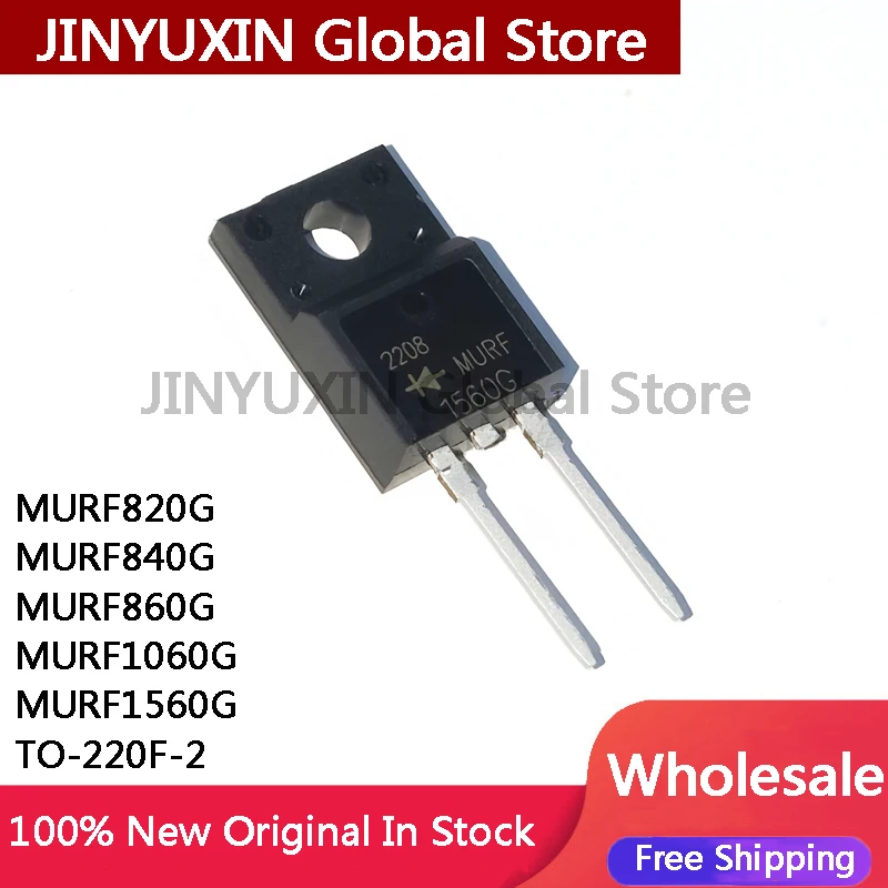 10-Piece High-Performance TO-220F Power Rectifier Set - In Stock