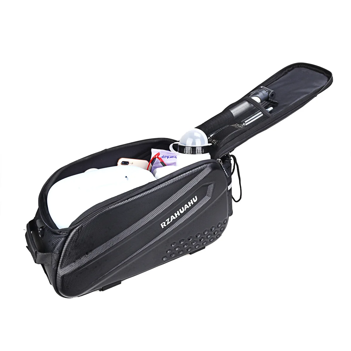 Borsa da sella per bicicletta grande Borsa da trasporto per bicicletta di grande capacità Borse posteriori per coda per bici Borsa a tracolla per bagagliaio da ciclismo impermeabile - immagine 6