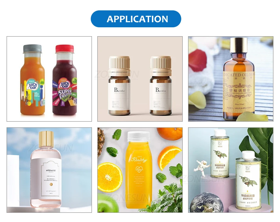 ZONESUN ZS-FAL90S Производственная линия для малого бизнеса Автоматическая машина для наполнения бутылок с жидкостью 