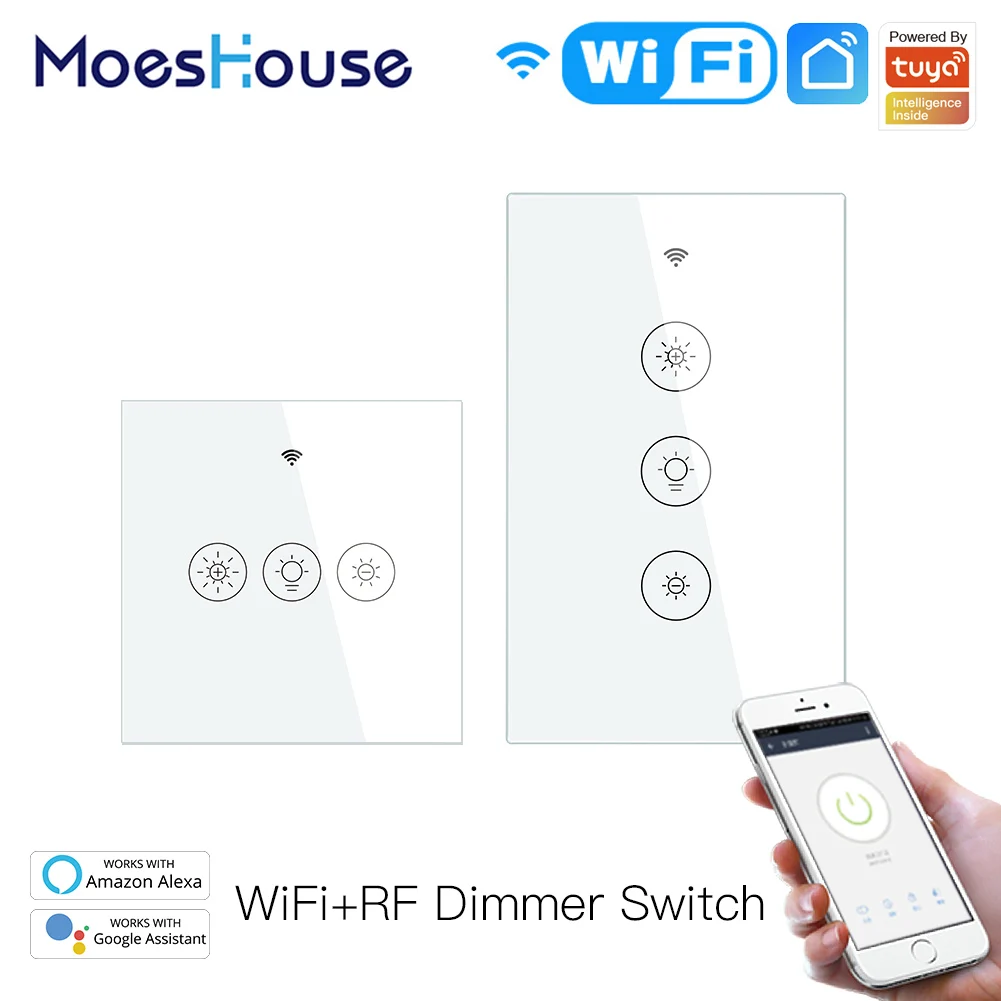 Nieuwe Wifi Rf Smart Light Dimmer Smart Leven/Tuya App Relais Status
