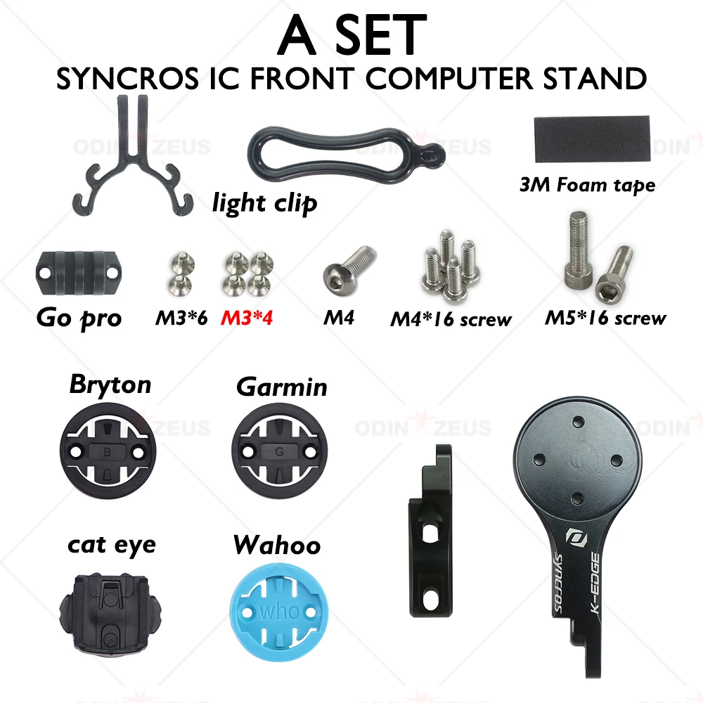 PACK Adaptador GPS Potencia Syncros RR IC + Soporte Garmin 830