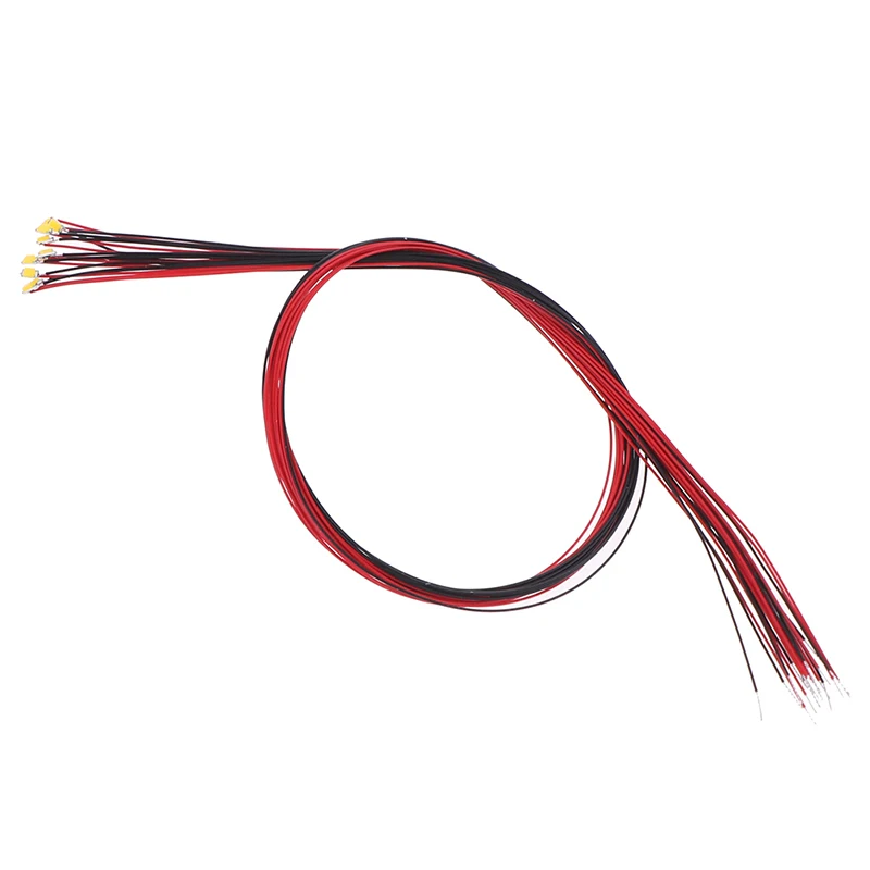 납땜 마이크로 리츠 유선 리드, 따뜻한 흰색 SMD LED 0603, 10 개, 20cm, t0603wm