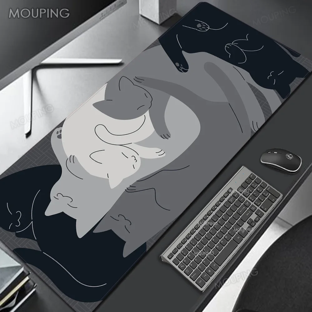 White Art Sushi Suitchi Deskmat Rubber Mat Sushi Shaft Personalized Table Mause Pad Company Mouse Mats Minimalist Mousepad Xxl