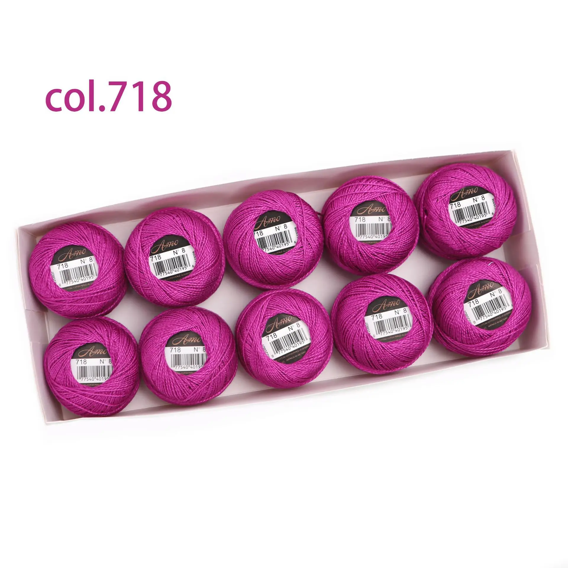 Egyptian Long Staple Cotton Embroidery and Hand Sewing Thread Set - 10 Balls