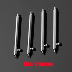 Set of 10 Stainless Steel Quick Release Spring Bar Watch Strap Links (1.5mm/1.8mm Diameter, 12mm - 26mm Width) - 26mm (Dia 1.5mm)