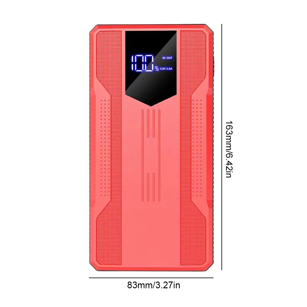 Multifunctional Power Bank 20000mAh Car Booster Charger Digital Display Car Starting Device with Light Emergency Booster 12V