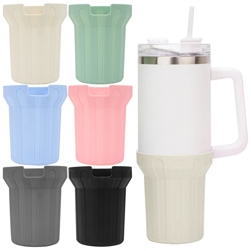 미끄럼 방지 실리콘 부츠 물병 하단 슬리브, 스탠리 30oz, 40oz 퀀처 어드벤처 텀블러