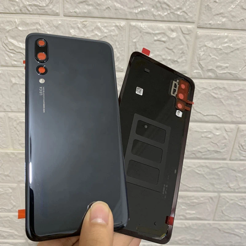 화웨이 P20 프로 배터리 커버 후면 문짝 패널 3D 유리 하우징 케이스, 카메라 렌즈 교체, 후면 커버, 신제품