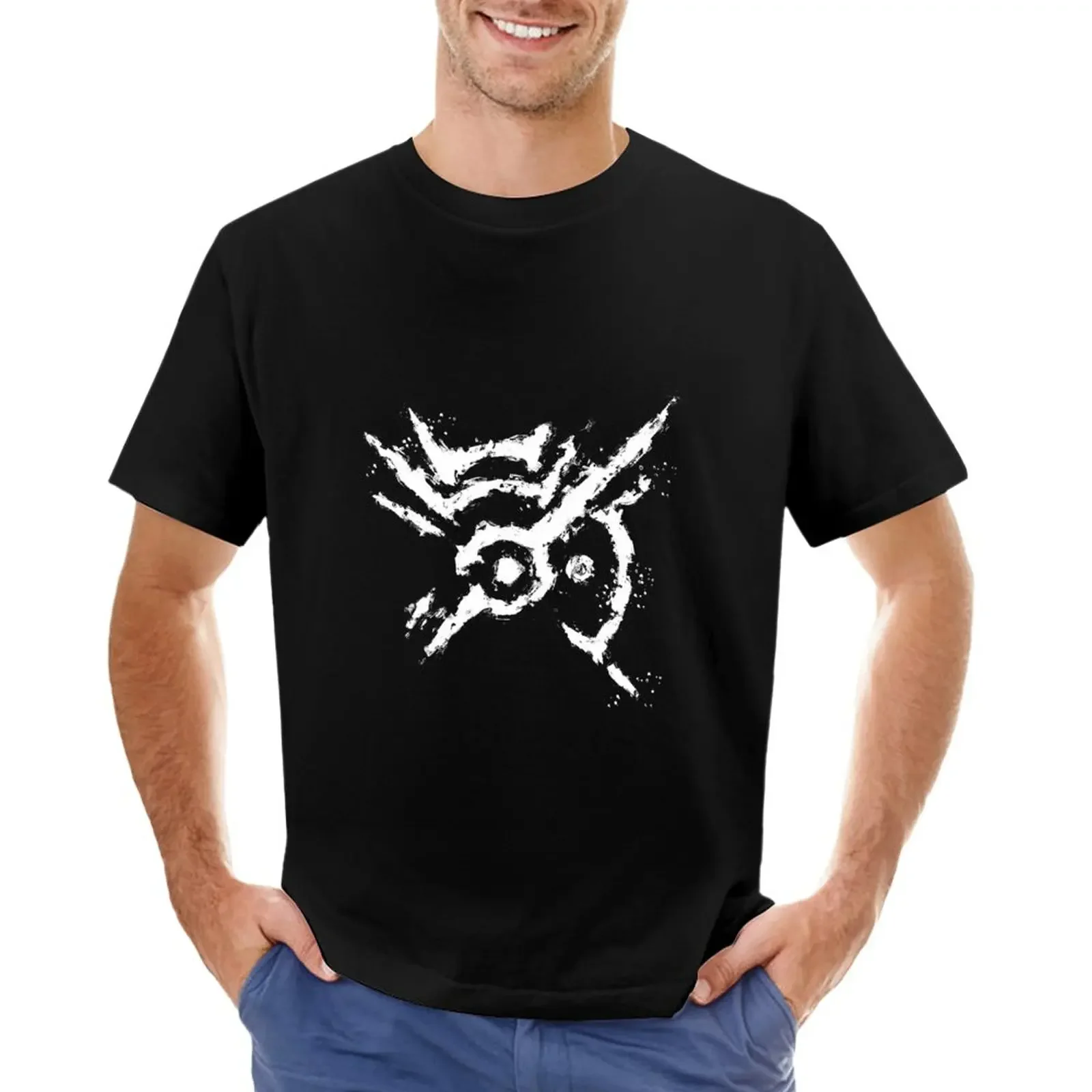 Dishoned Mark Of The Outsider Splatter Paint T-Shirt Oversize Per Un Ragazzo Manica Corta Tee Boys Whites Designer T Shirt Uomo