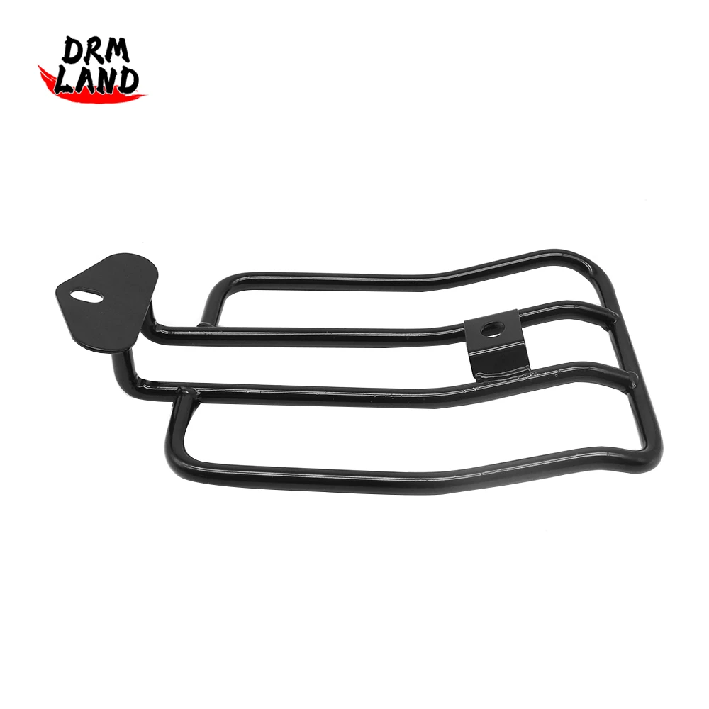 Motorcycle Accessories Rear Solo Seat Luggage Rack Support Shelf Gloss Black For Harley Sportster Iron XL 883 1200 2004-2021