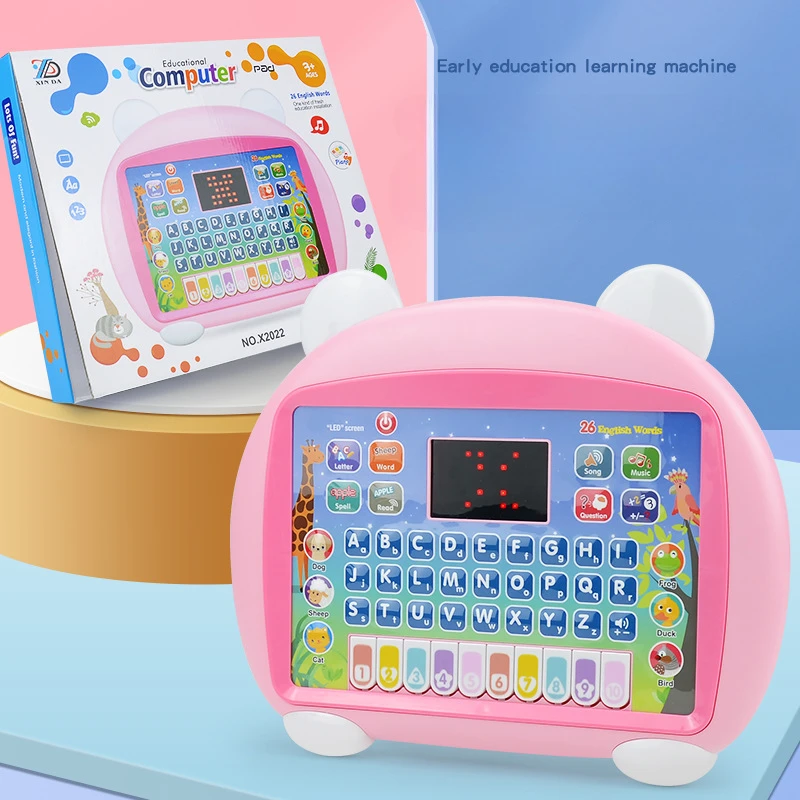 Children Learning Machine Toy Alphabet Math Music Animal Learning Tablet for Baby Age3+ Preschool Educational Aids Kids Computer 2