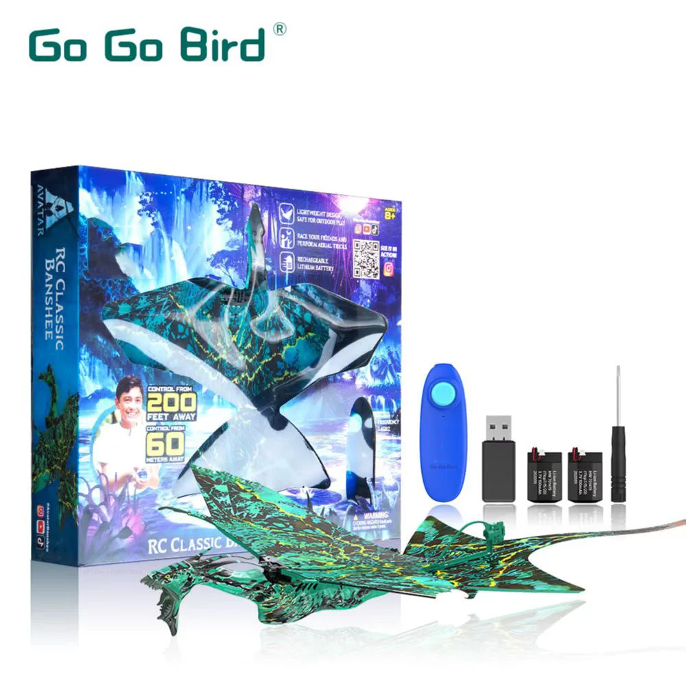 New Go Go Bird Remote Control Flying Dragon Pterosaur Toys