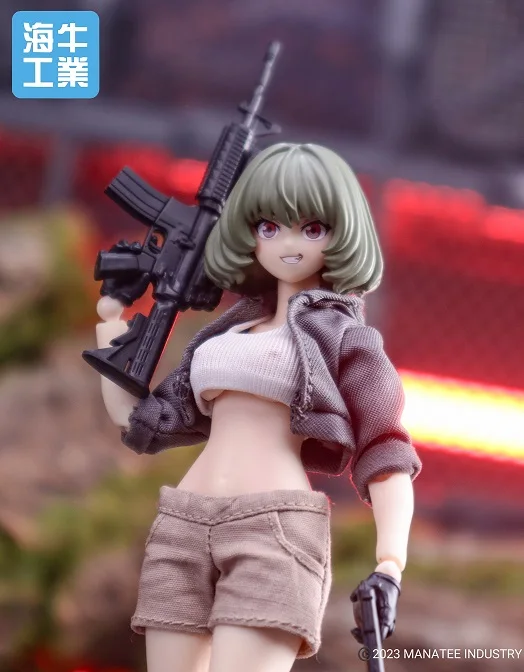 美しい女の子のアクションフィギュア,繊細なモデル,武器のアクセサリー