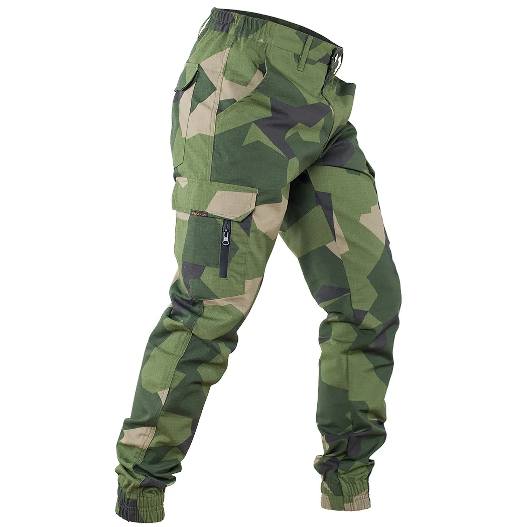 Schwedische M90 geometrische Tarnung Sommer taktische Hose MTP karierte Stoffbeinhose – Detail 10