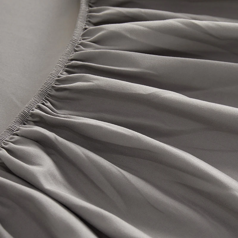 100%polyester 30CM High solid snug fit Egyption Quality Fitted Sheet only Elastic Band Around Mattress Easy Care(no pillowcases) 5
