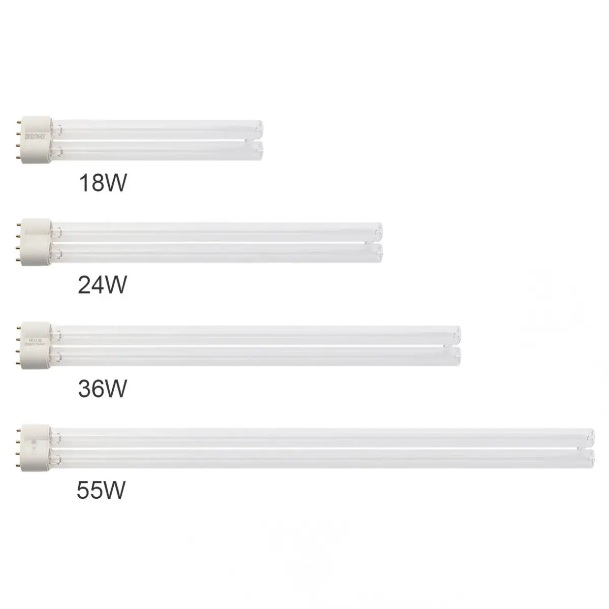 2G11 UV Tube Light 4-Pin Ultraviolet Lamp 18W 24W 36W 40W 55W UVC Lamp Purification for Living Room uv disinfection lamp uv sterilization lamp