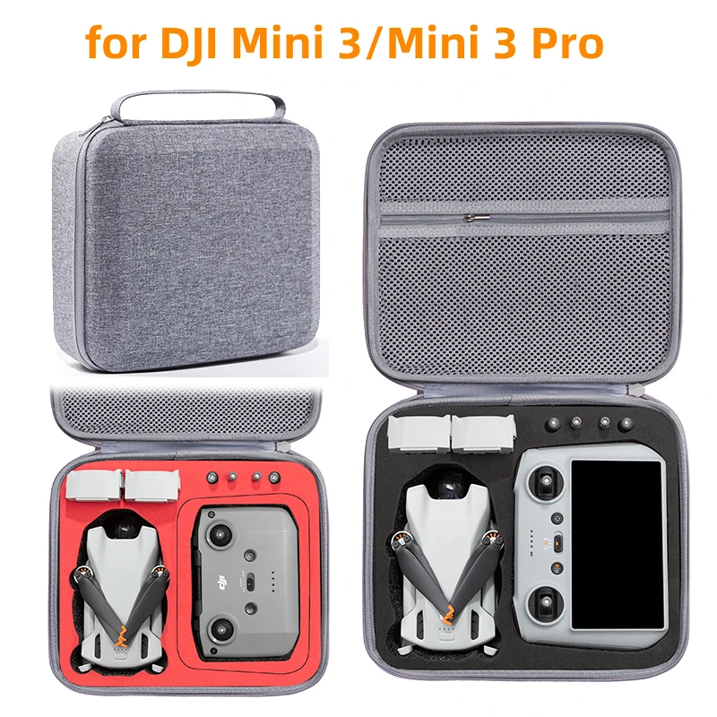 Estuche De Transporte Para Mini 3 Pro Y RC – Bolsa Compacta Con Asa Y Correa, Compatible Con Dron Y Mando RC Con Pantalla